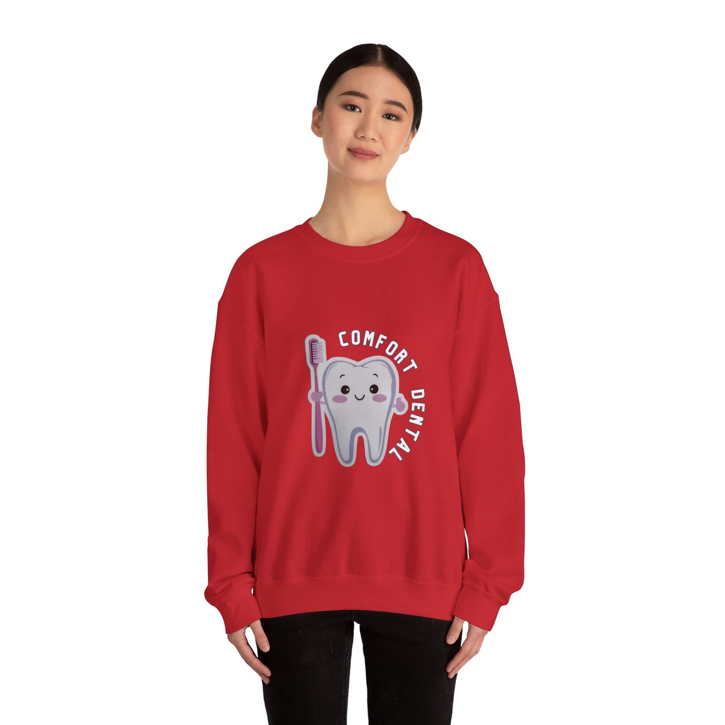 Comfort Dental Front Logo Crewneck Sweatshirt Unisex