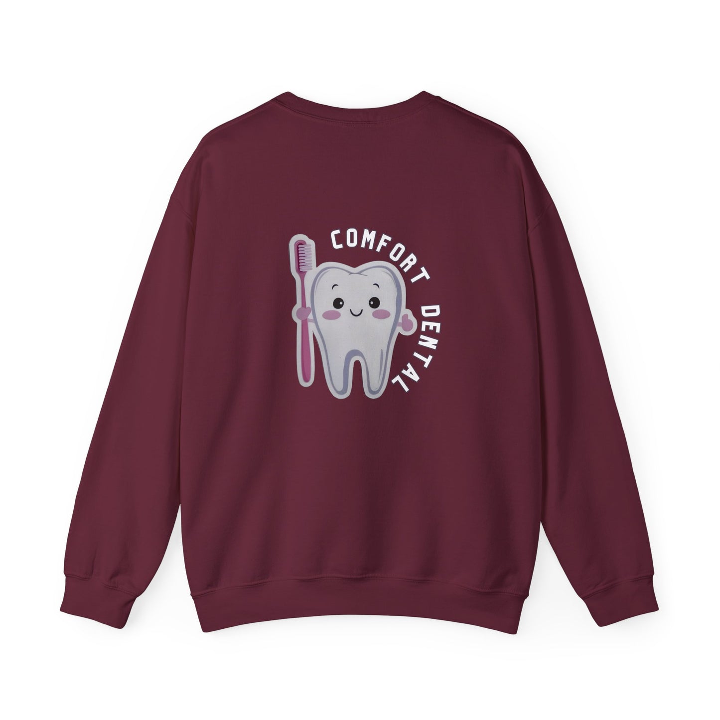 Comfort Dental Pocket and Back Logo Crewneck Sweatshirt Unisex