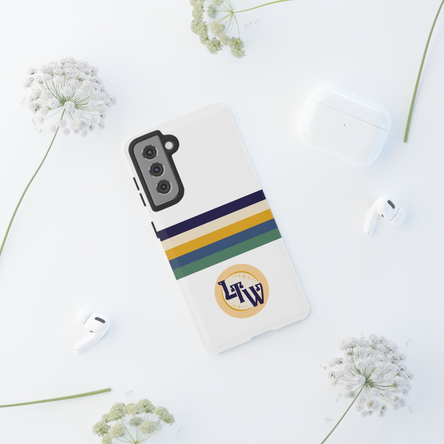 LTW Color Stripe and Monogram Tough Phone Case - Samsung
