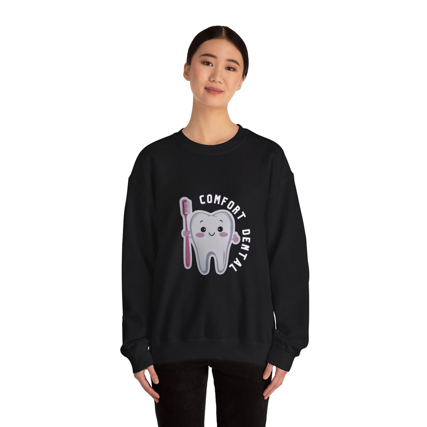 Comfort Dental Front Logo Crewneck Sweatshirt Unisex