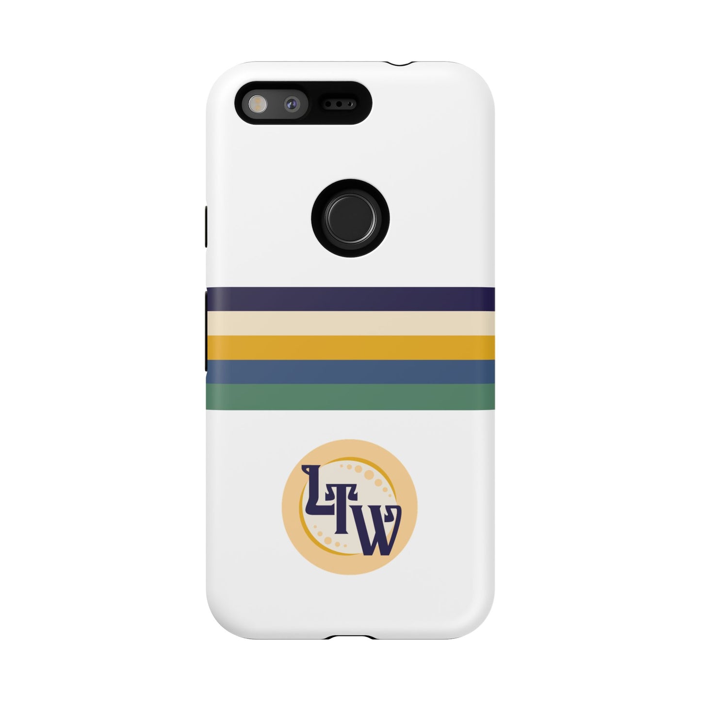 LTW Color Stripe and Monogram Tough Phone Case - Google Pixel
