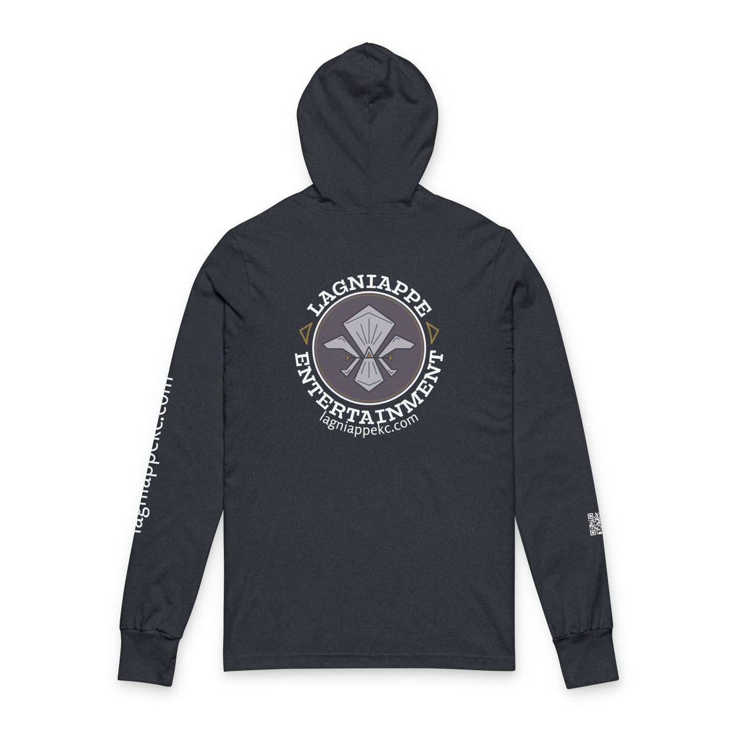 Lagniappe Entertainment Light Color Logo - Unisex Hoodie with Lagniappe Entertainment Design, Casual Streetwear, Gift for Music Lovers, Comfortable Layer, Festival Essential