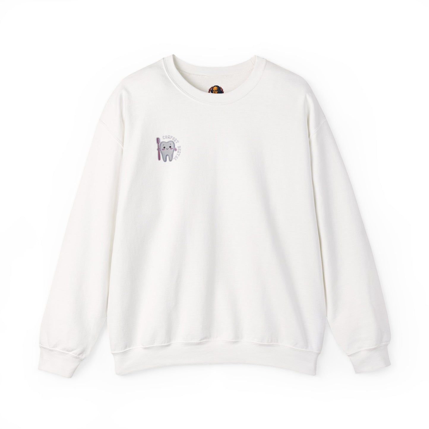 Comfort Dental Pocket and Back Logo Crewneck Sweatshirt Unisex