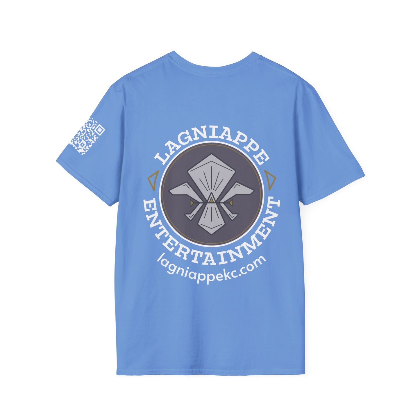 Lagniappe Entertainment Light Color Logo - Unisex Graphic Tee for Music Lovers, Casual Wear, Concerts, Gifts for Him/Her, Everyday T-Shirt