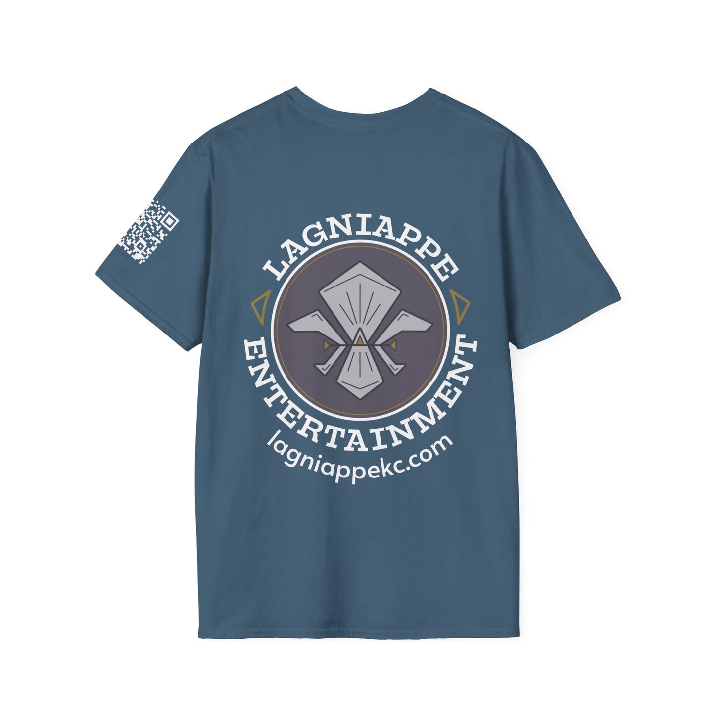 Lagniappe Entertainment Light Color Logo - Unisex Graphic Tee for Music Lovers, Casual Wear, Concerts, Gifts for Him/Her, Everyday T-Shirt