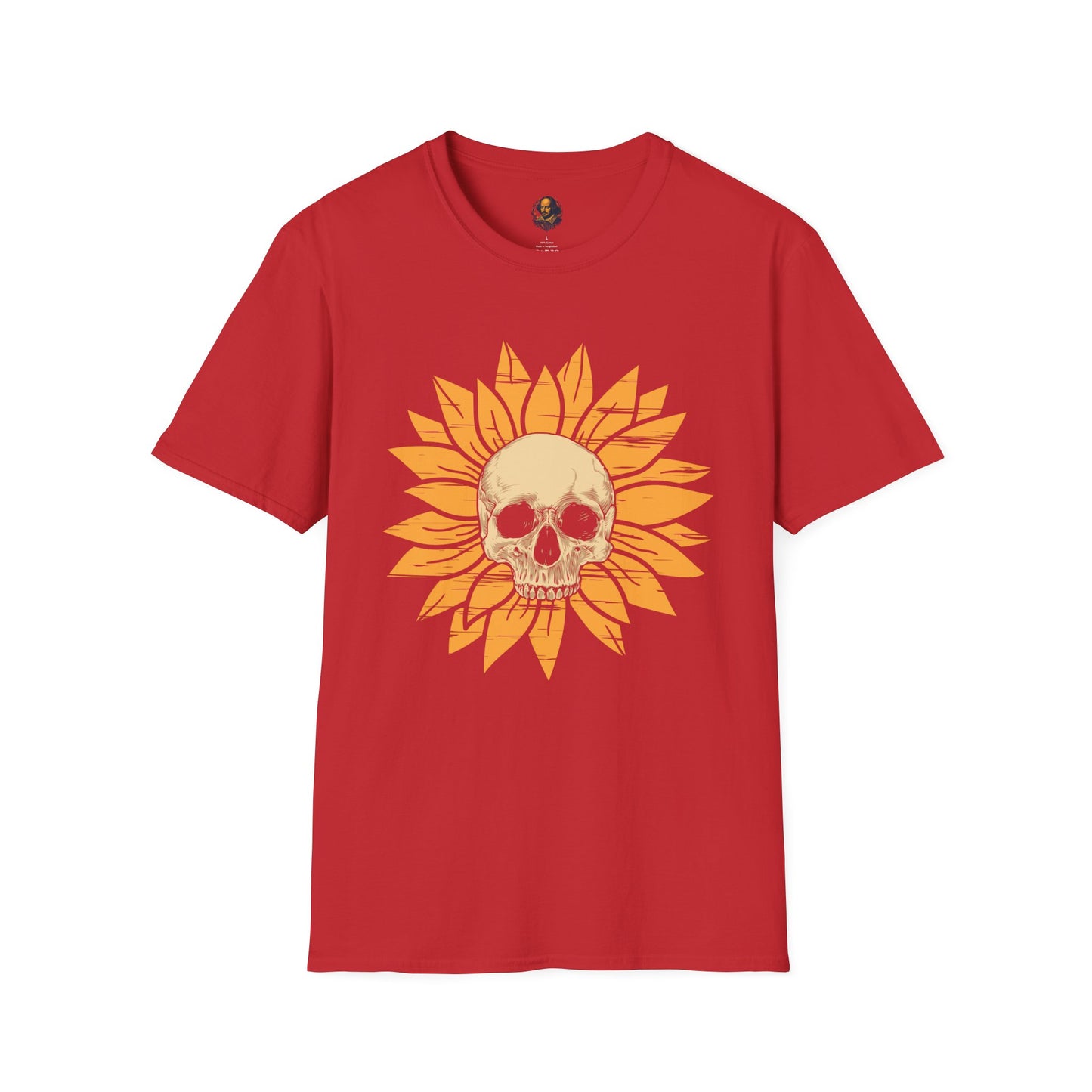 Skull Sunflower Softstyle Unisex Tee