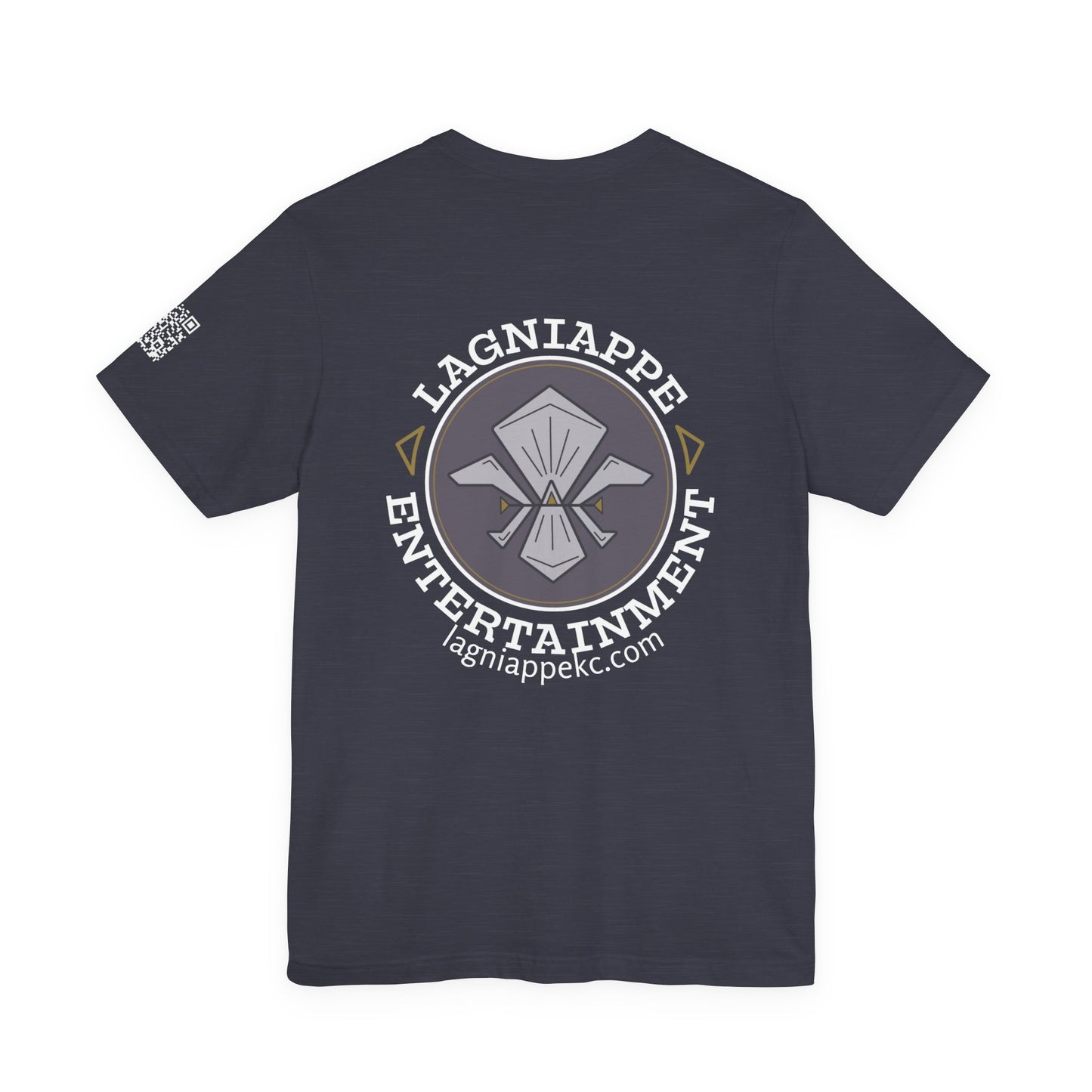 Lagniappe Entertainment Light Color Logo - Unisex Graphic Tee for Music Lovers, Casual Wear, Concerts, Gifts for Him/Her, Everyday T-Shirt