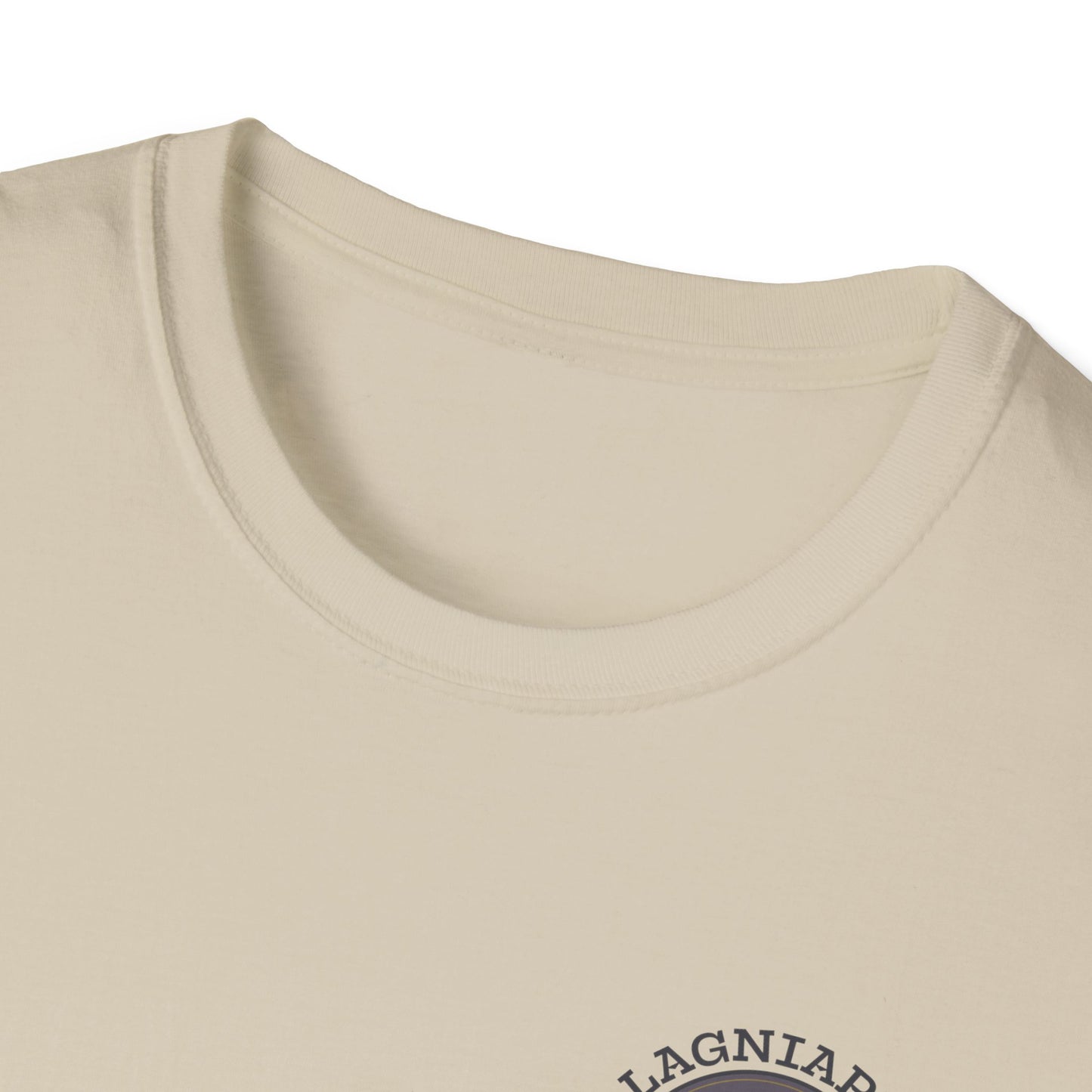 Lagniappe Entertainment Dark Color Logo - Unisex Jersey Tee, Casual Tee, Graphic T-Shirt, Unique Gift, Birthday Gift, Music Festival Apparel