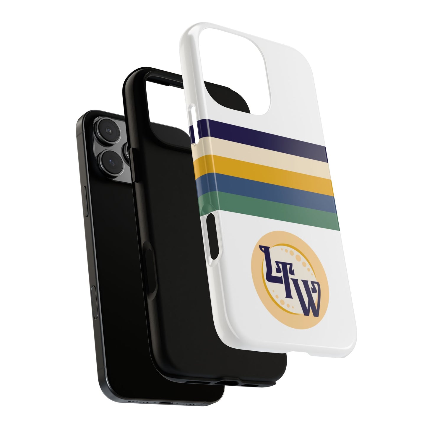 LTW Color Stripe and Monogram Tough Phone Case - iPhone