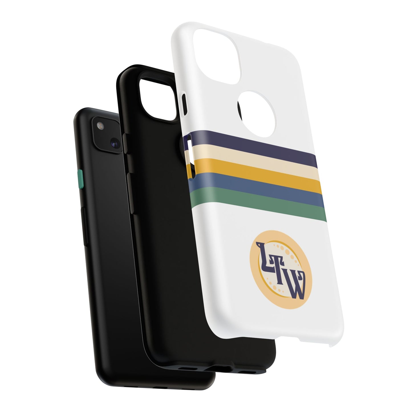 LTW Color Stripe and Monogram Tough Phone Case - Google Pixel