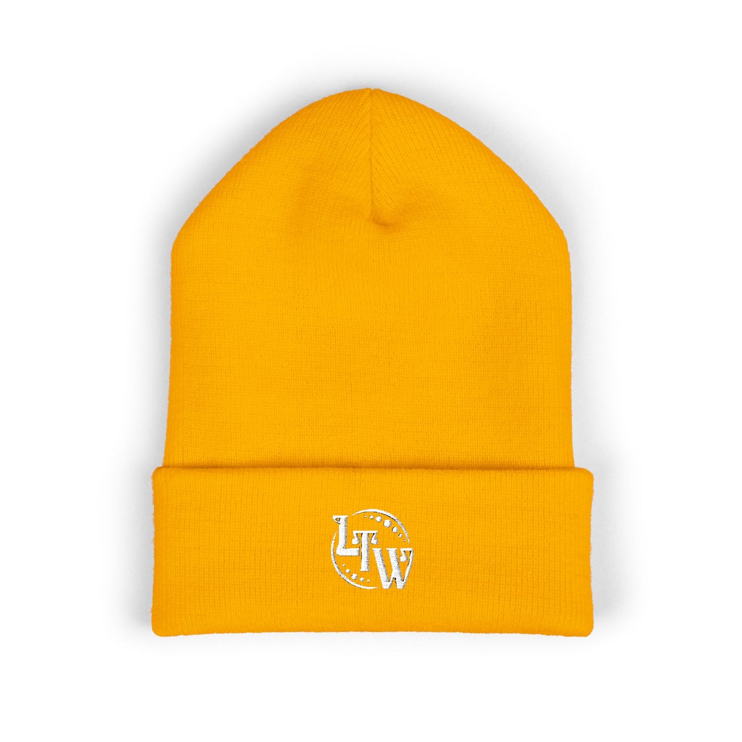 LTW Monogram Embroidered Cuffed Beanie