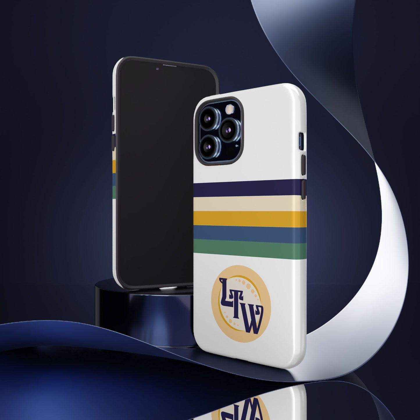 LTW Color Stripe and Monogram Tough Phone Case - iPhone