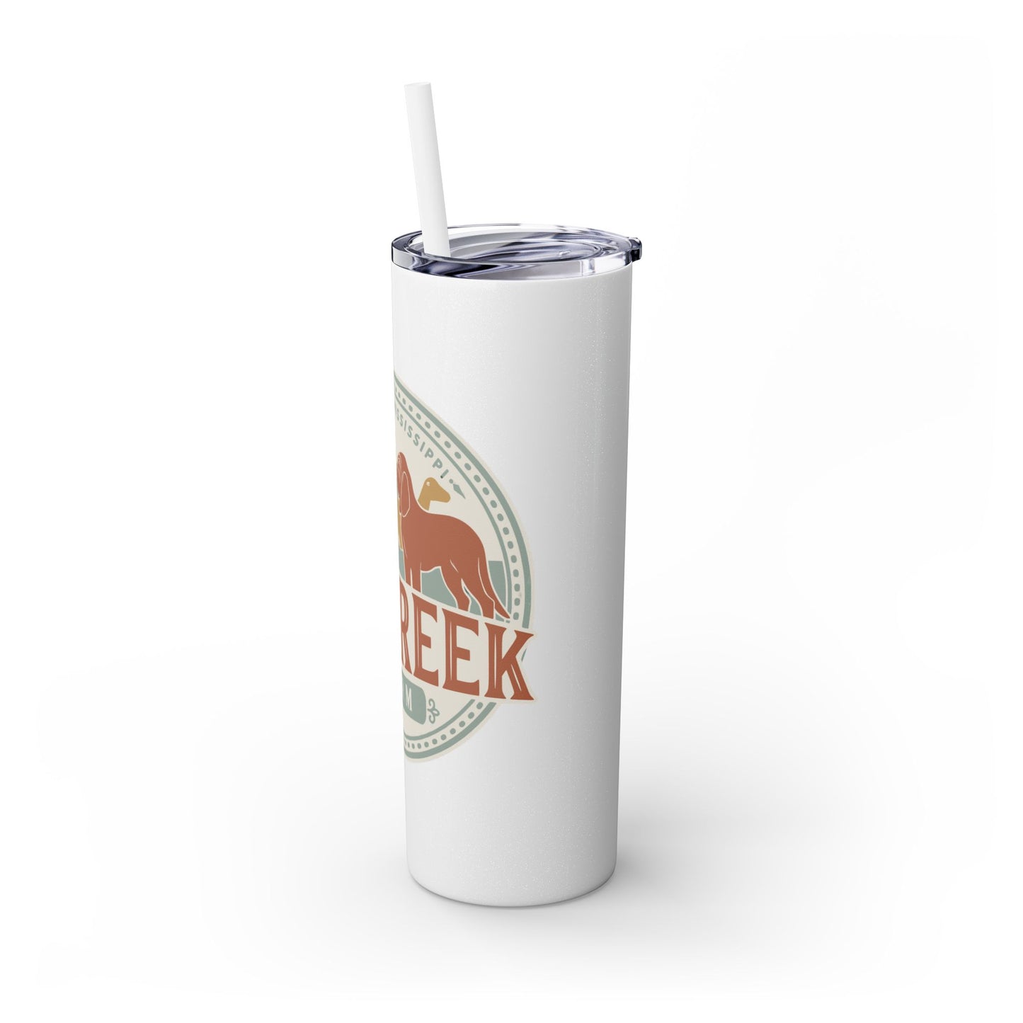 Big Creek Farm Skinny Tumbler with Straw, 20oz