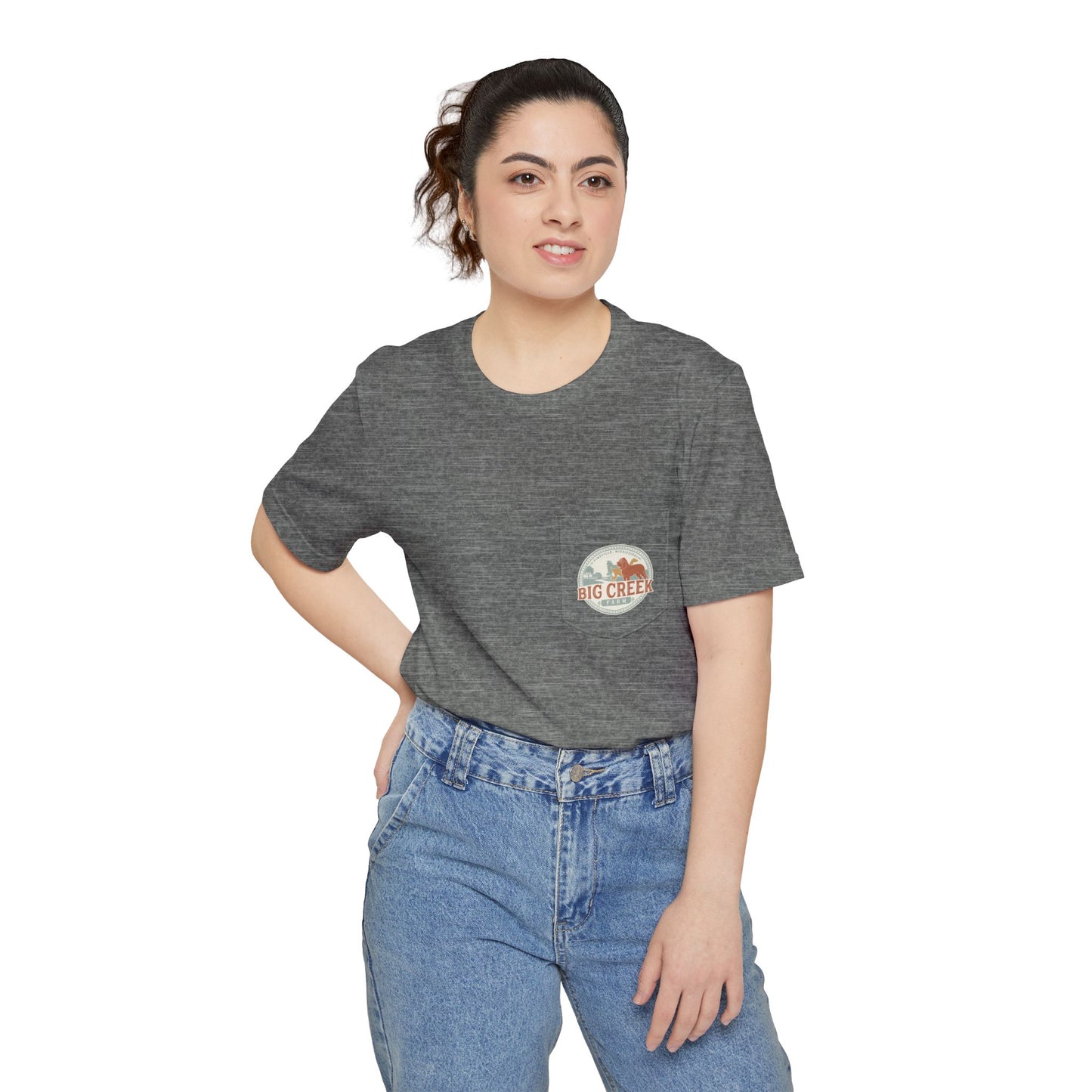 Big Creek Farm Unisex Pocket T-shirt