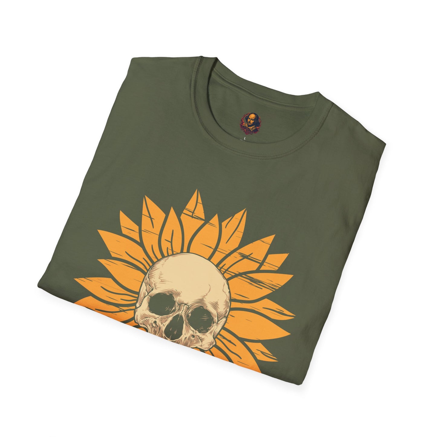 Skull Sunflower Softstyle Unisex Tee