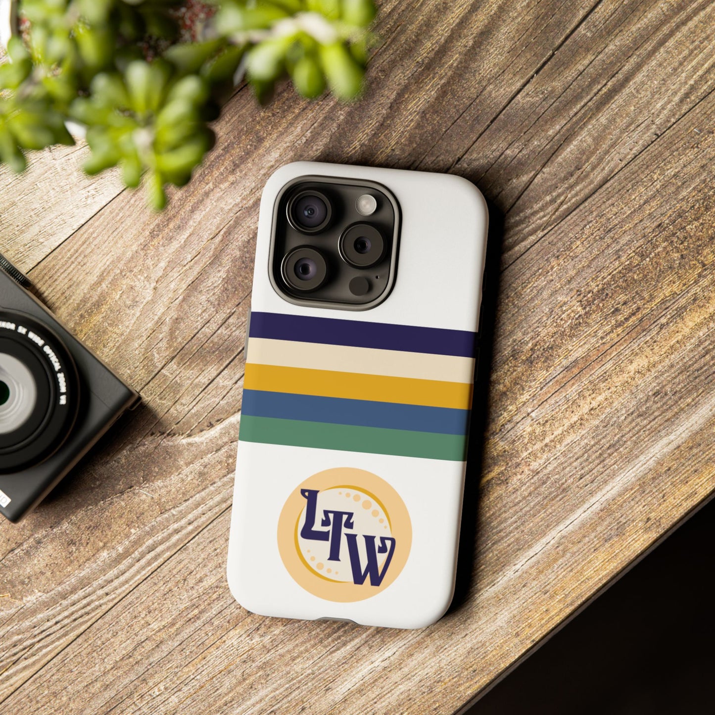 LTW Color Stripe and Monogram Tough Phone Case - iPhone