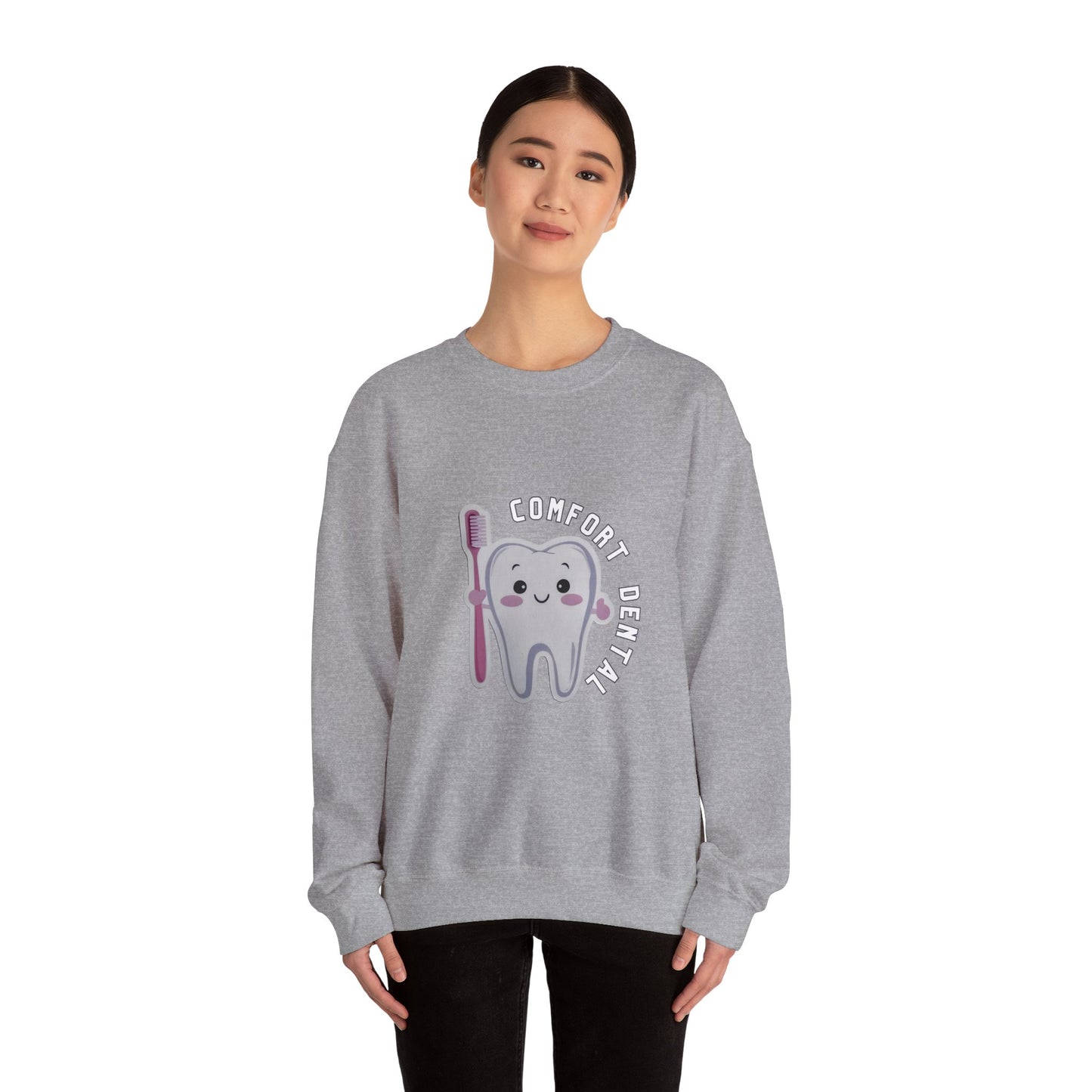 Comfort Dental Front Logo Crewneck Sweatshirt Unisex