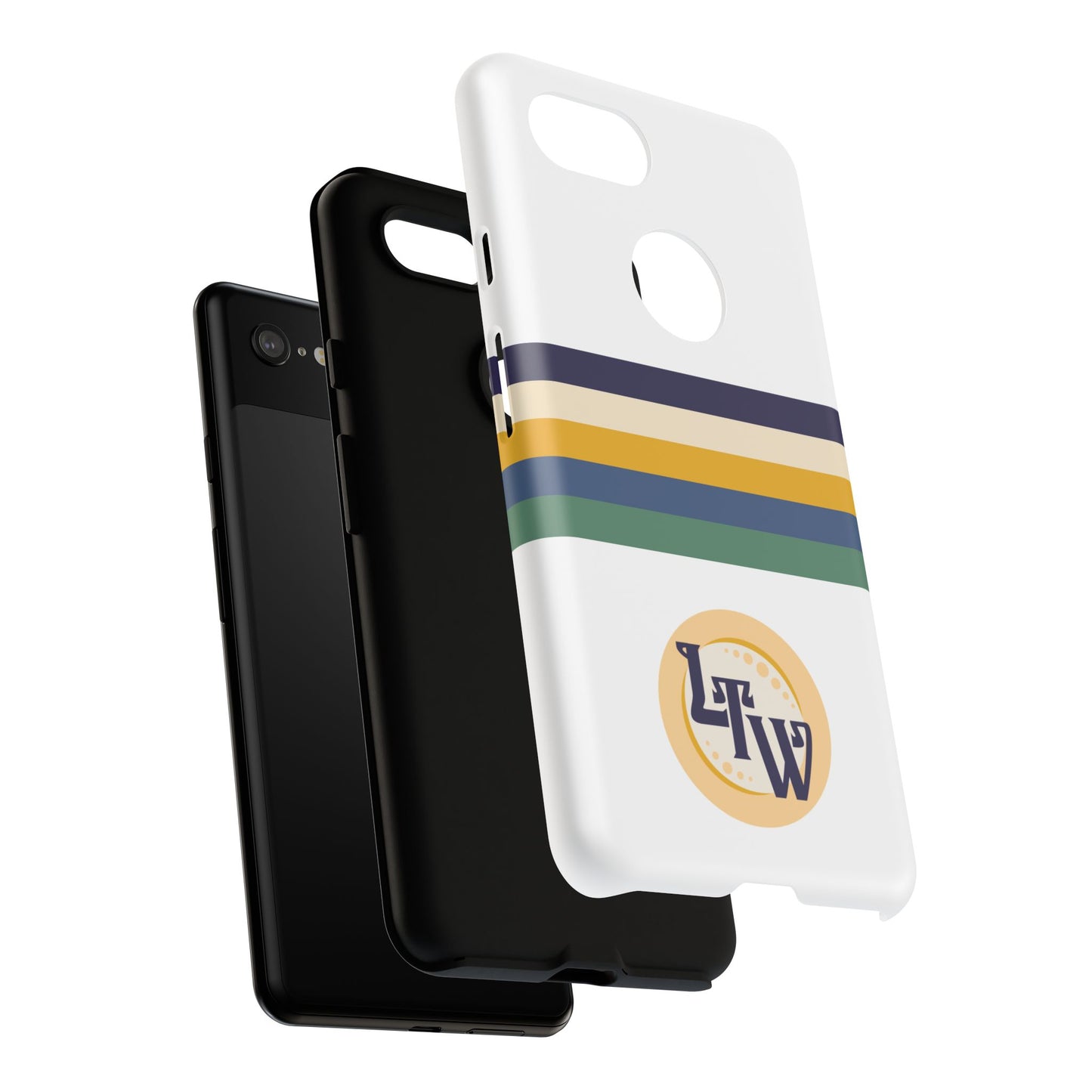 LTW Color Stripe and Monogram Tough Phone Case - Google Pixel
