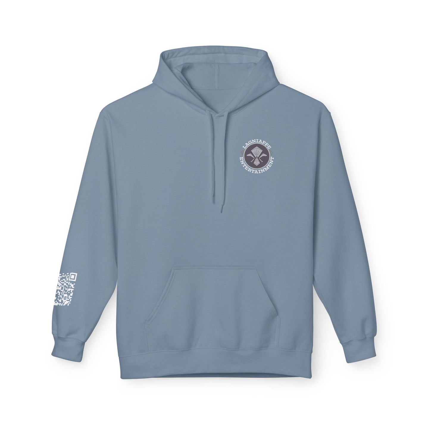 Lagniappe Entertainment Light Color Logo - Unisex Hoodie with Lagniappe Entertainment Design, Casual Streetwear, Gift for Music Lovers, Comfortable Layer, Festival Essential