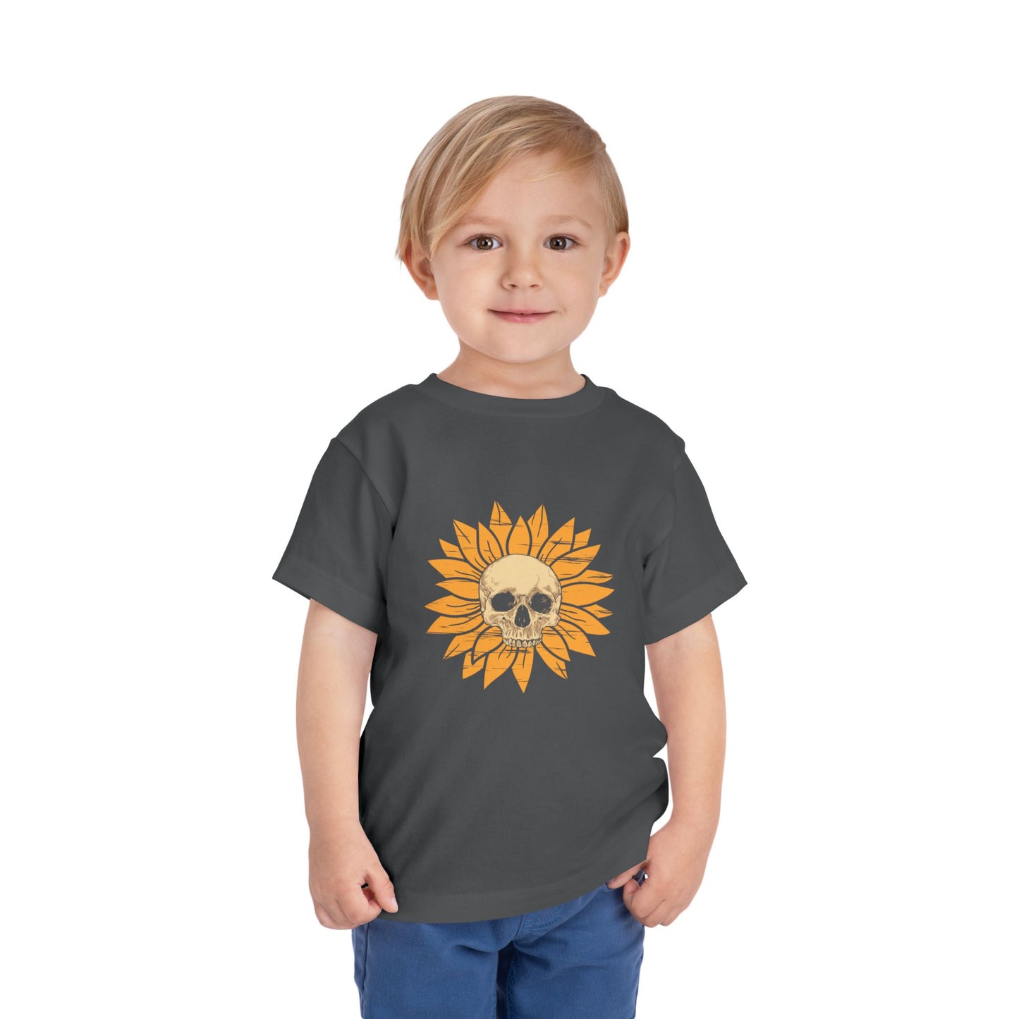 Skull Sunflower Toddler Tee