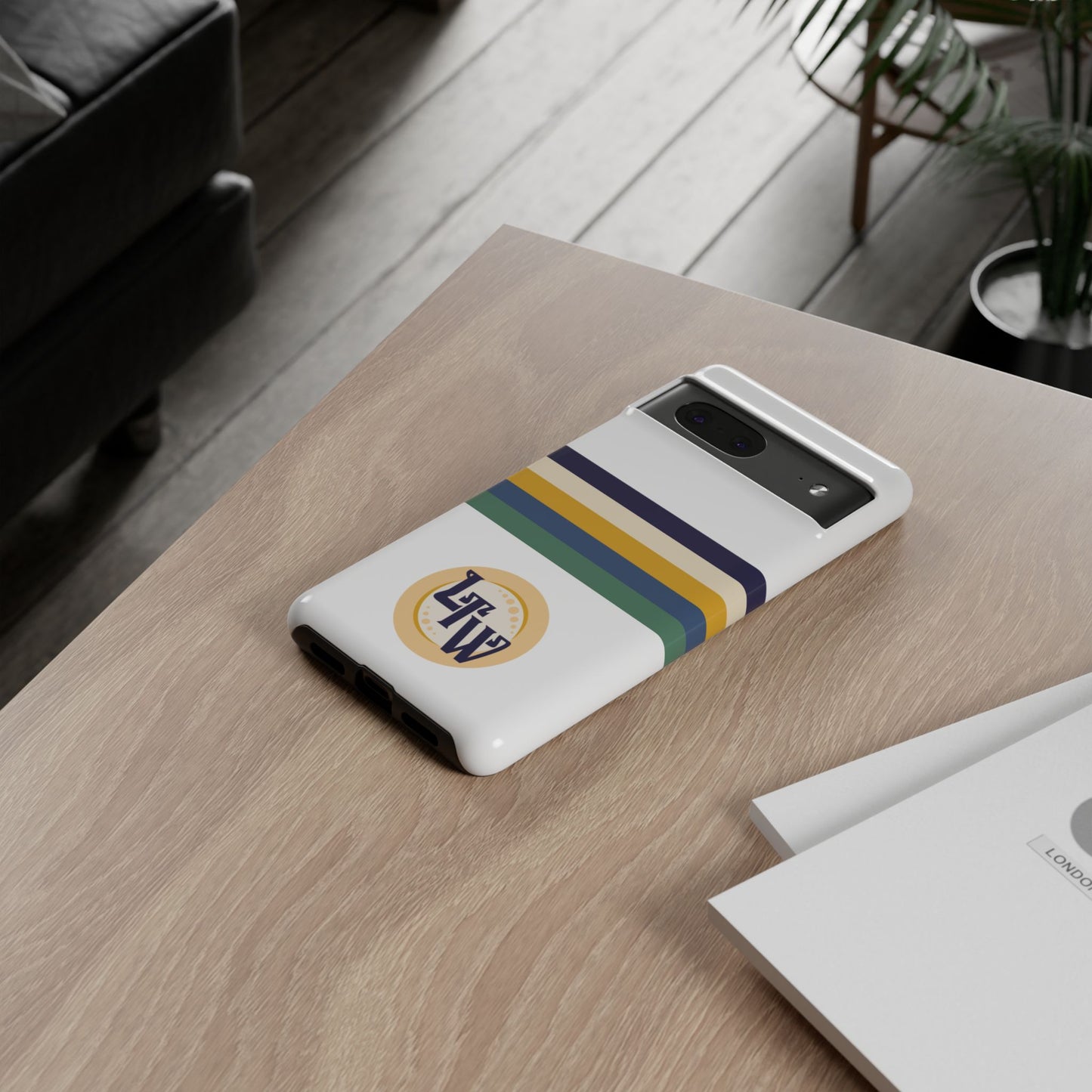 LTW Color Stripe and Monogram Tough Phone Case - Google Pixel