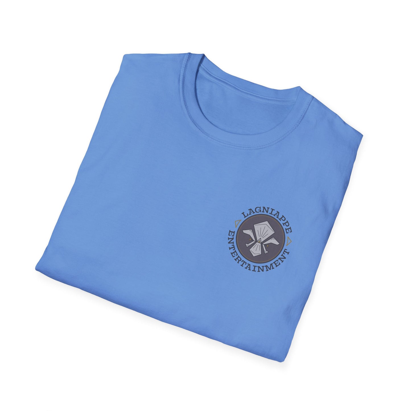 Lagniappe Entertainment Dark Color Logo - Unisex Jersey Tee, Casual Tee, Graphic T-Shirt, Unique Gift, Birthday Gift, Music Festival Apparel