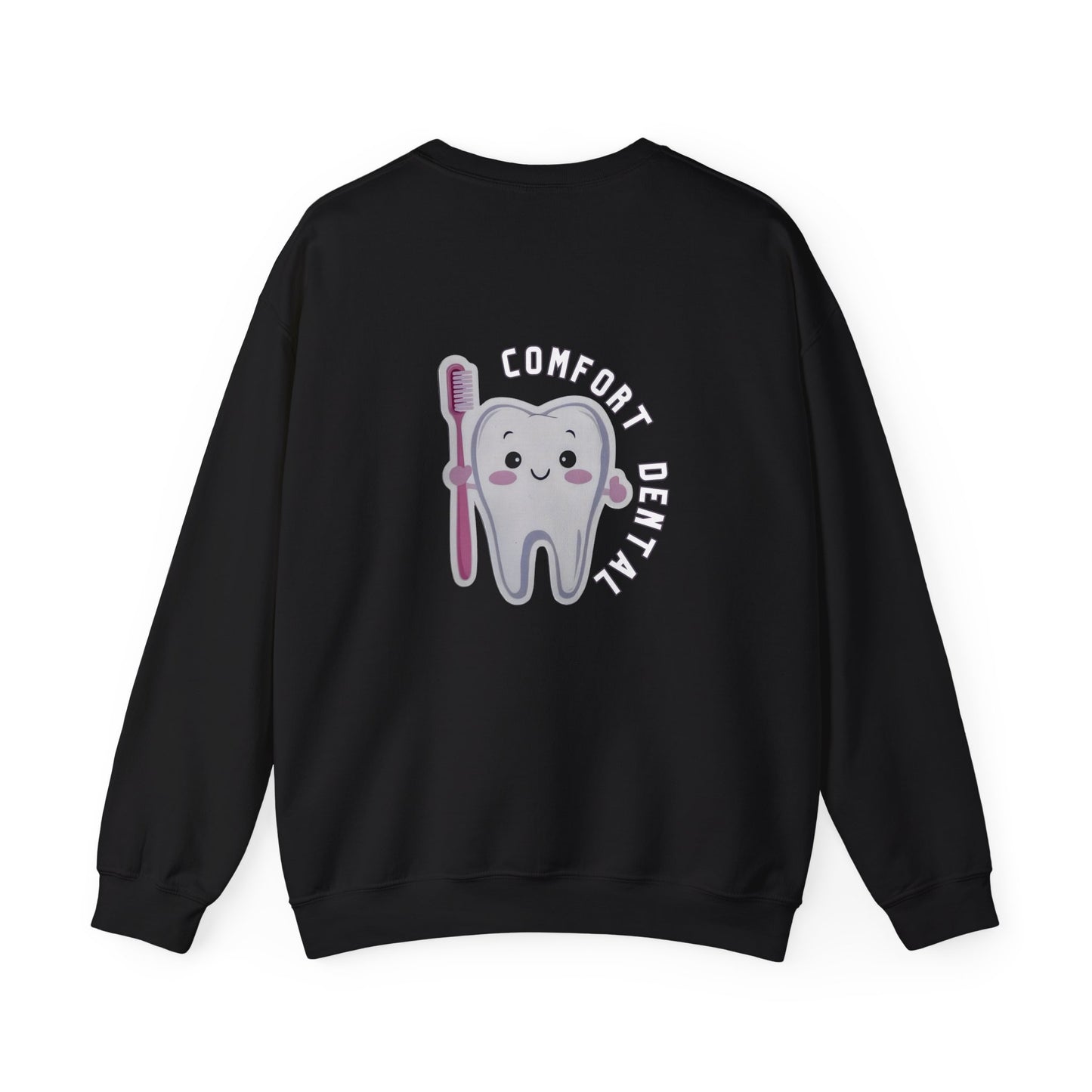 Comfort Dental Pocket and Back Logo Crewneck Sweatshirt Unisex