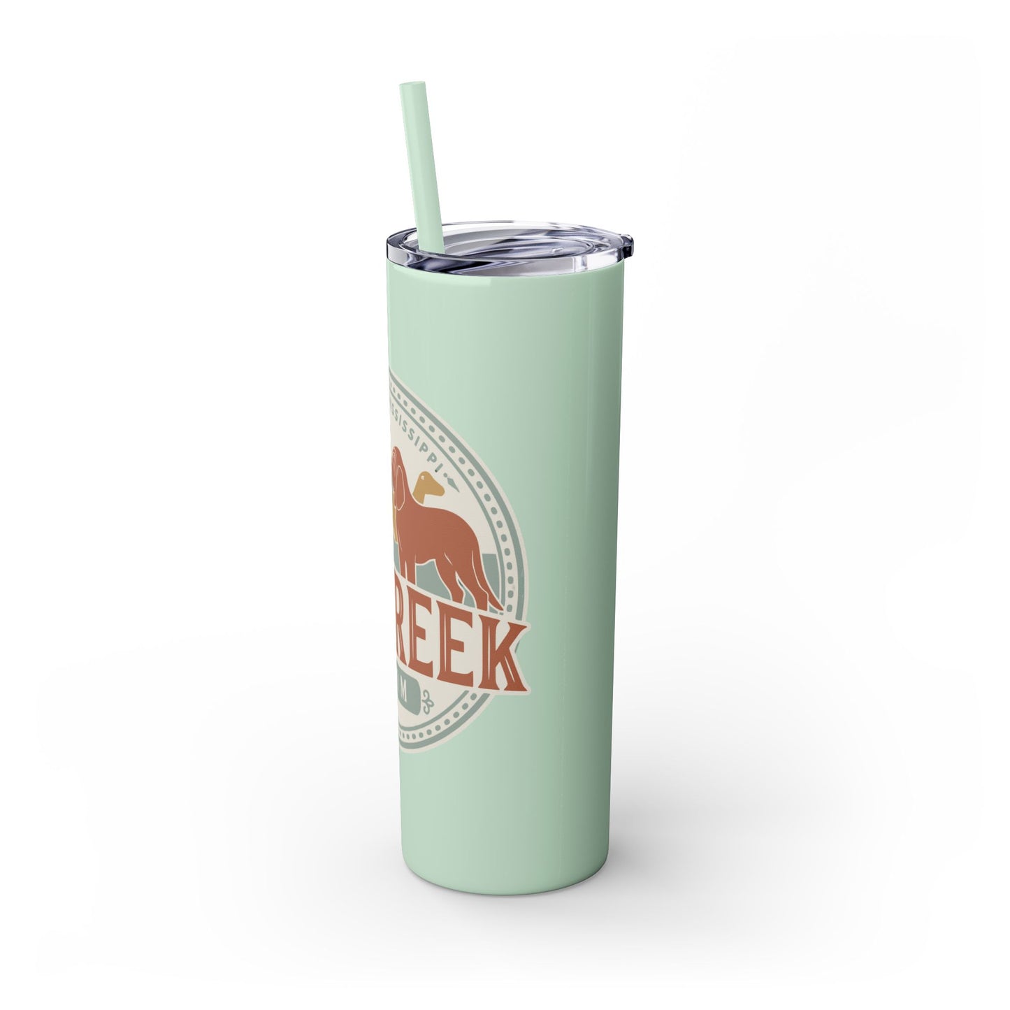 Big Creek Farm Skinny Tumbler with Straw, 20oz