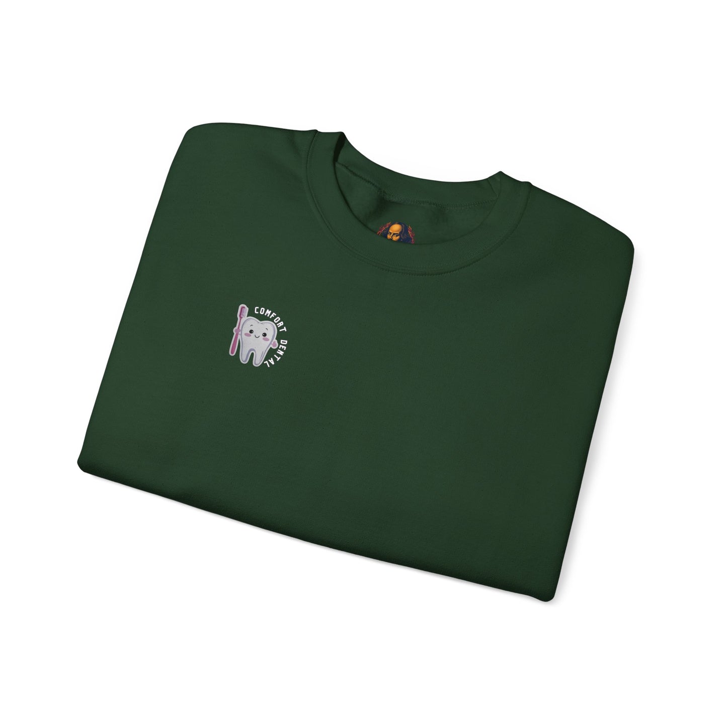Comfort Dental Pocket Logo Crewneck Sweatshirt Unisex