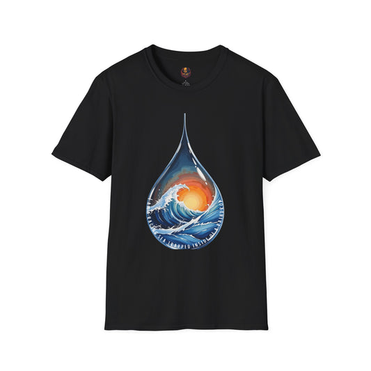 Raging Sea Trapped Inside a Raindrop Unisex Tee