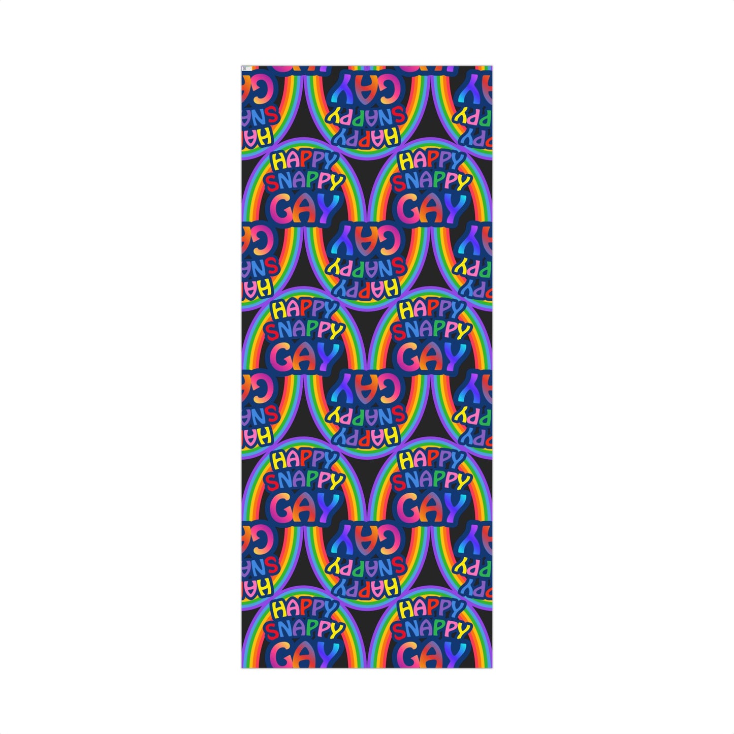 Happy Snappy Gay Rainbow Gift Wrap Paper