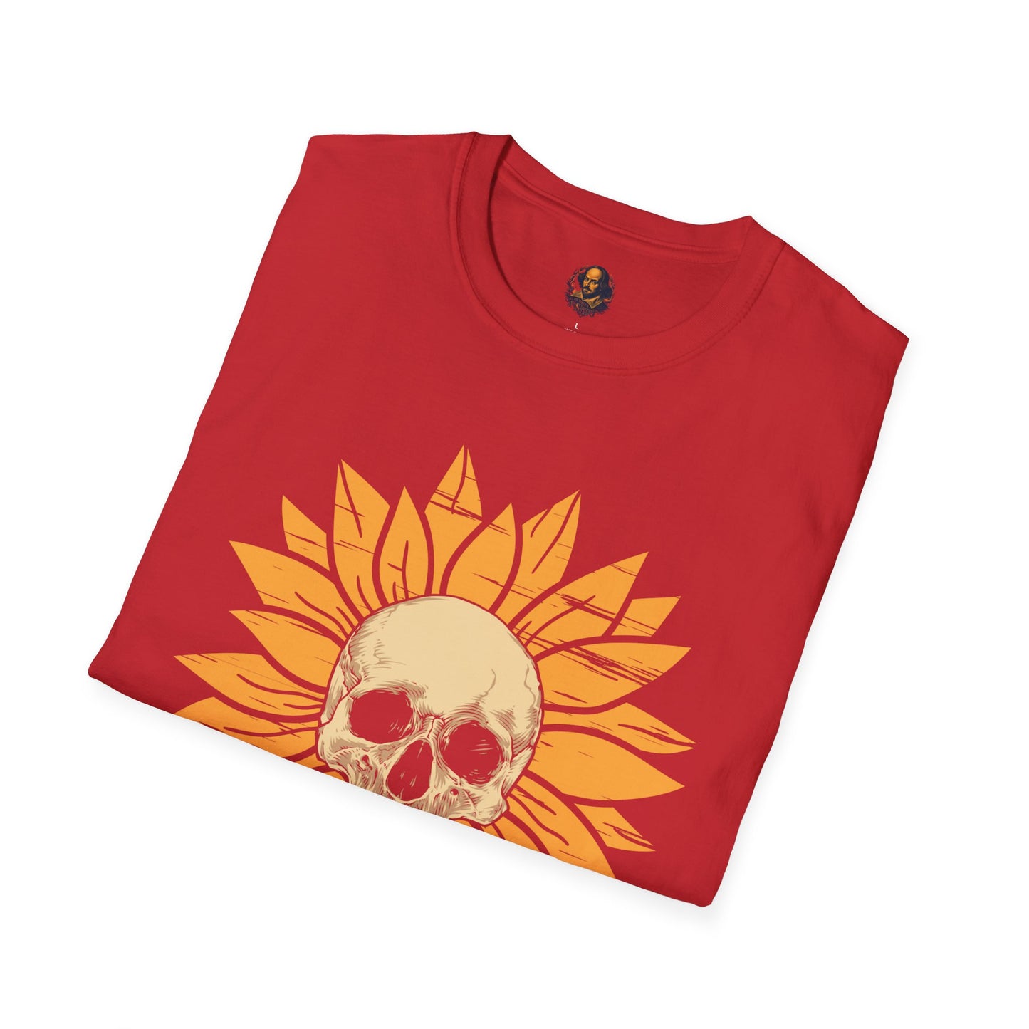 Skull Sunflower Softstyle Unisex Tee