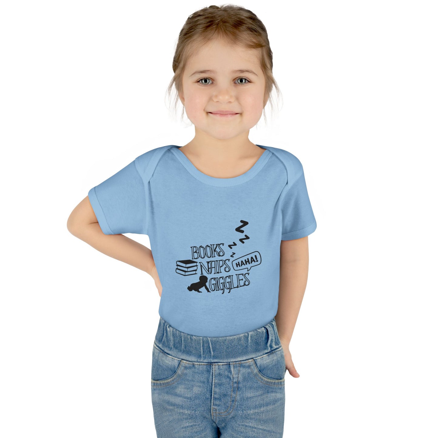 Books, Naps, Giggles Infant Onesie