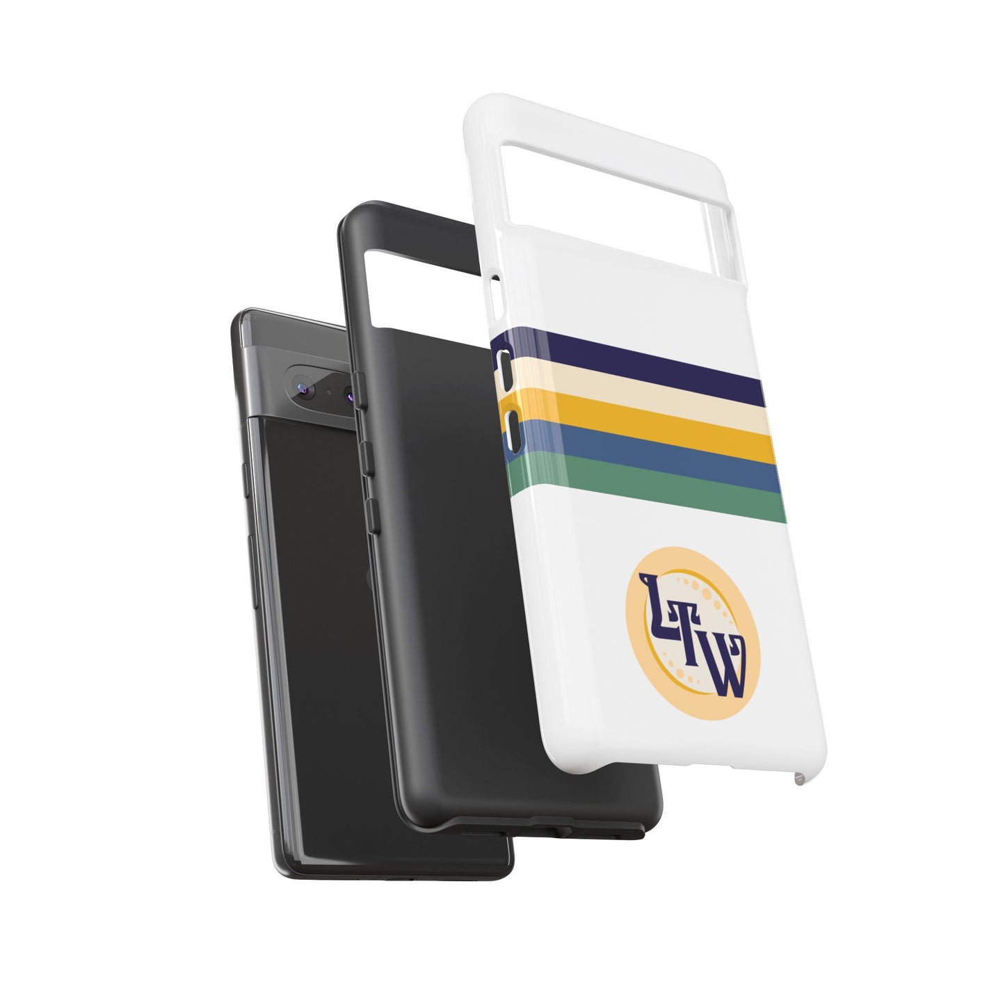 LTW Color Stripe and Monogram Tough Phone Case - Google Pixel