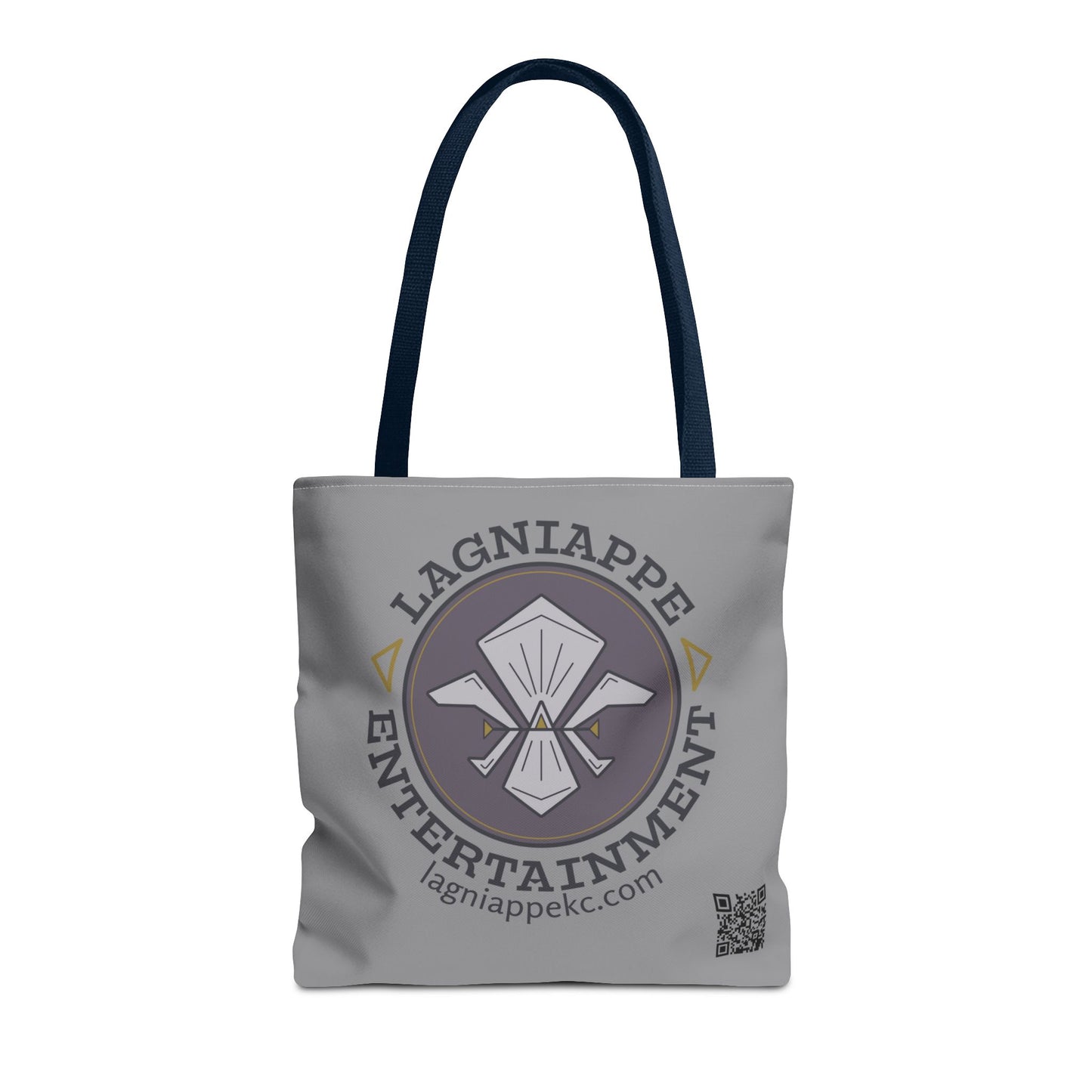 Lagniappe Entertainment Dark Color Logo Tote Bag