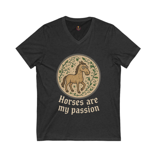 Horses are my Passion Unisex V-Neck Tee