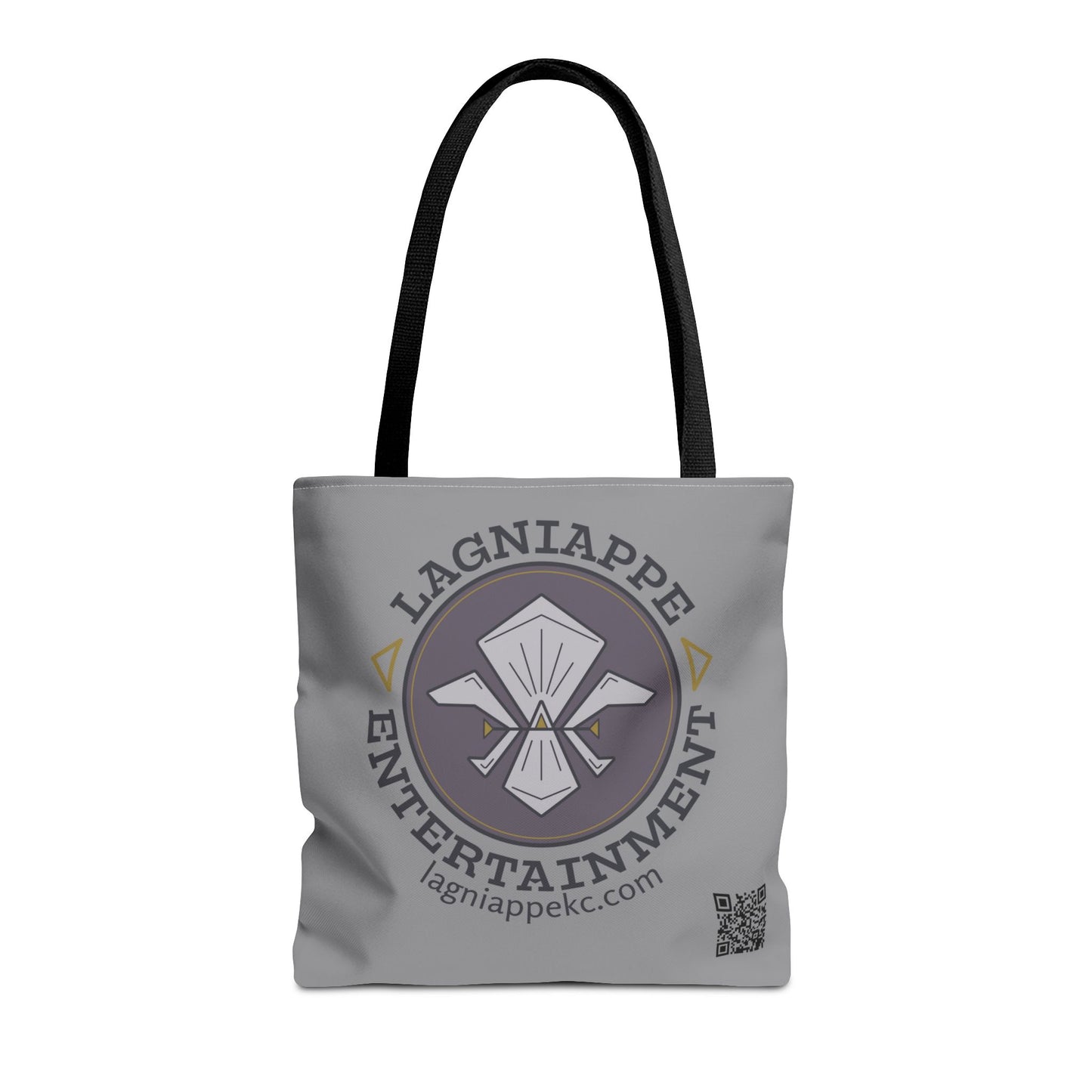 Lagniappe Entertainment Dark Color Logo Tote Bag
