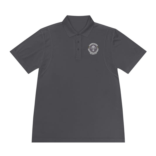 Lagniappe Entertainment Light Color Logo - Men's Sport Polo Shirt - Casual Athletic Wear, Perfect for Golf, Fishing, Outdoor Activities, Summer Events, Gift for Dad