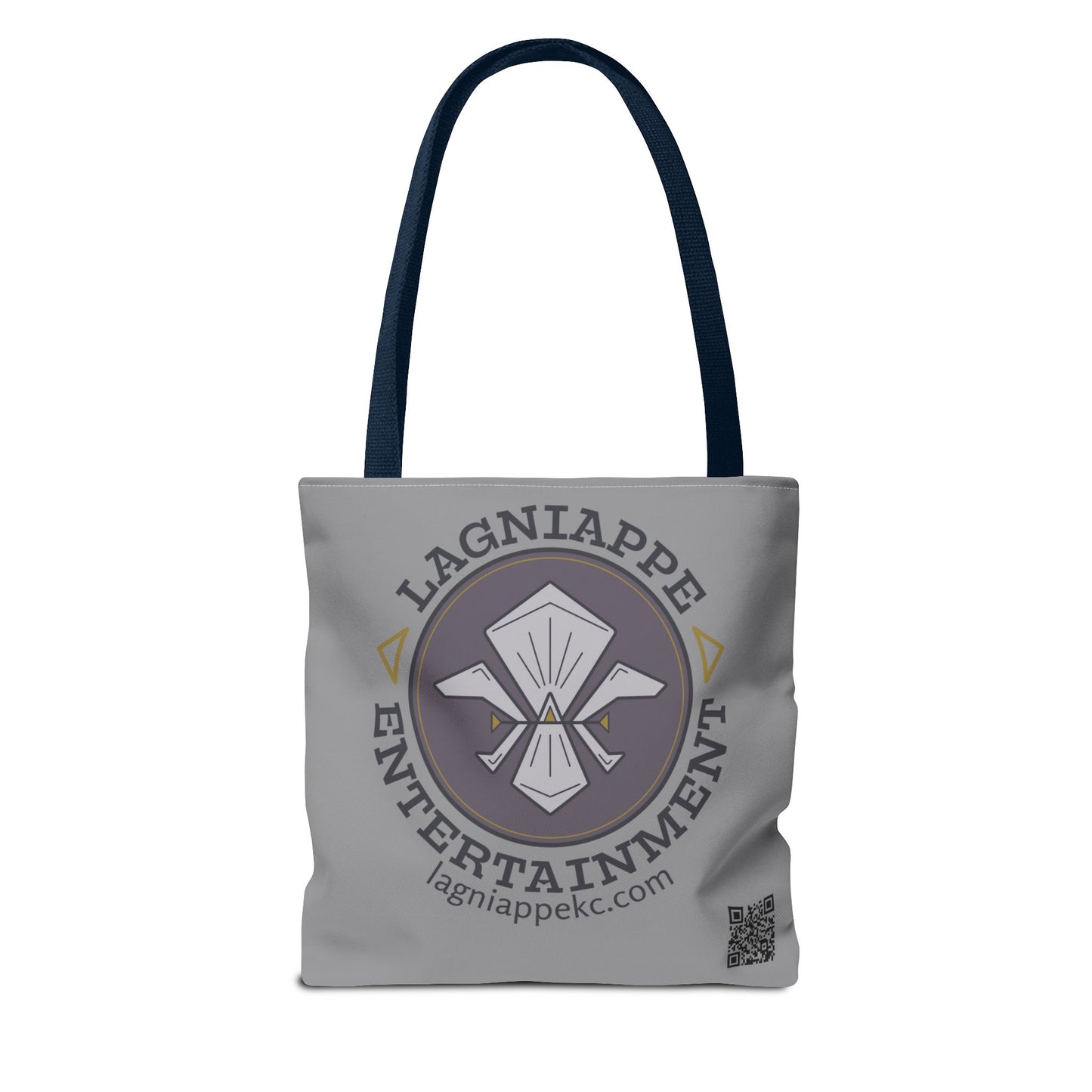 Lagniappe Entertainment Dark Color Logo Tote Bag