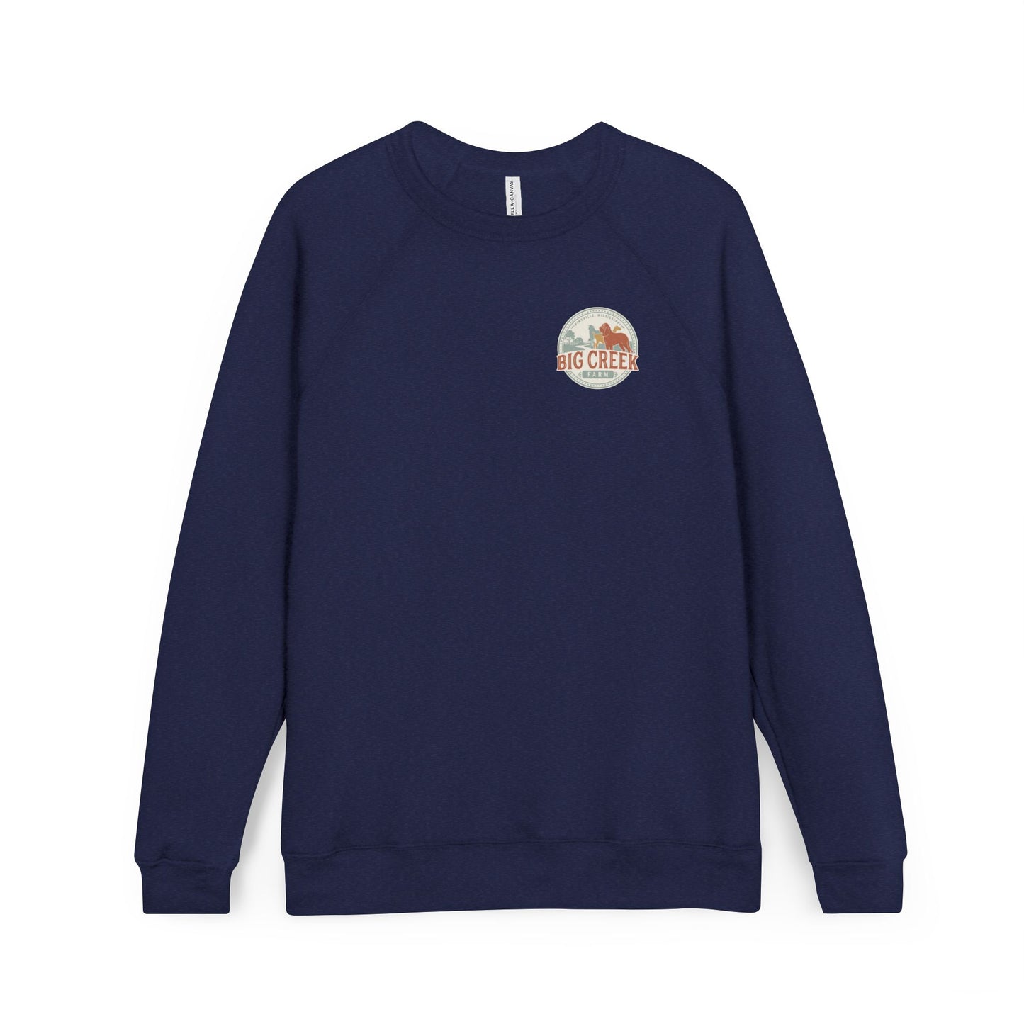 Big Creek Farm Unisex Raglan Sweatshirt