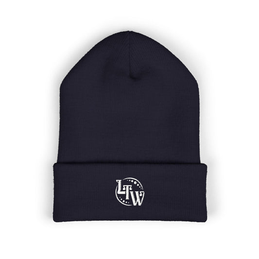 LTW Monogram Embroidered Cuffed Beanie