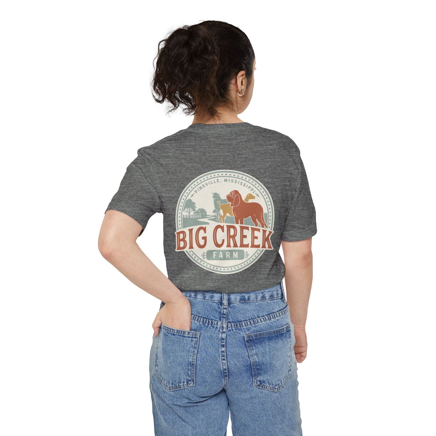 Big Creek Farm Unisex Pocket T-shirt