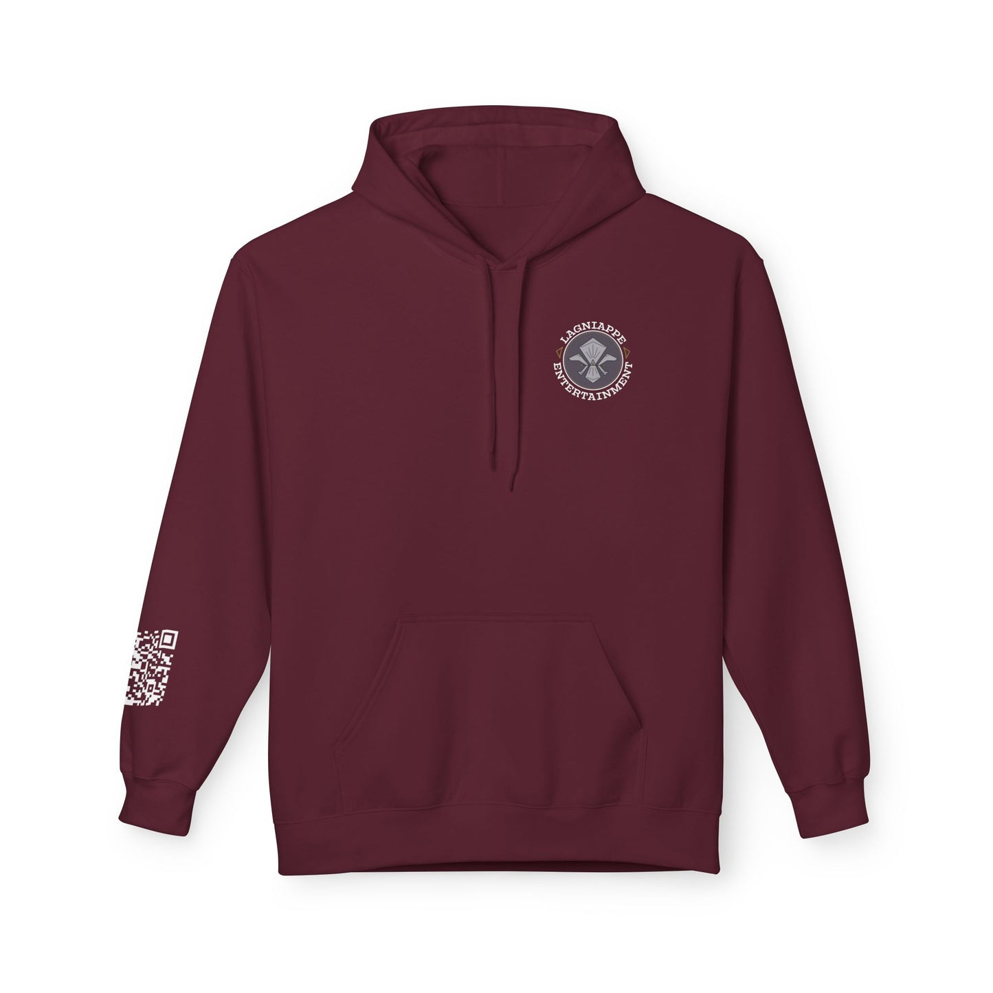 Lagniappe Entertainment Light Color Logo - Unisex Hoodie with Lagniappe Entertainment Design, Casual Streetwear, Gift for Music Lovers, Comfortable Layer, Festival Essential