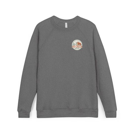 Big Creek Farm Unisex Raglan Sweatshirt