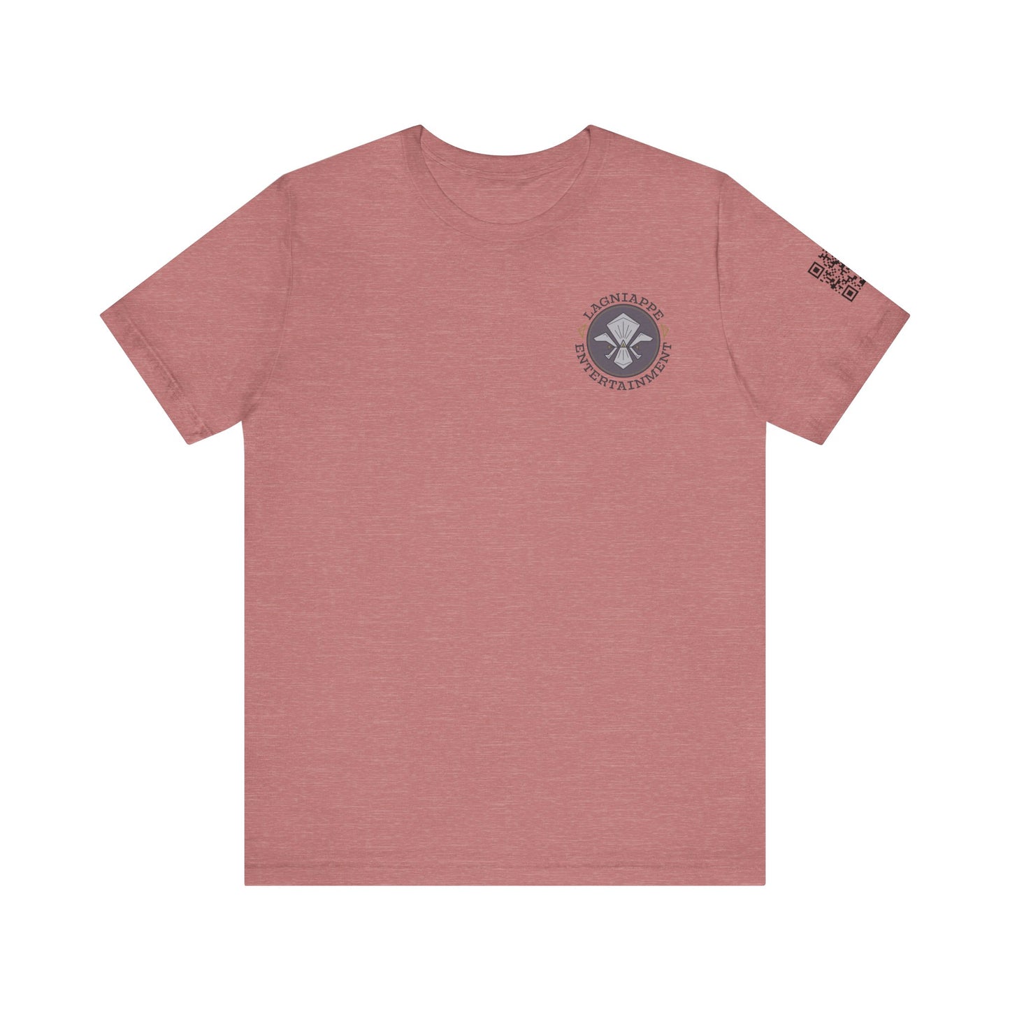 Lagniappe Entertainment Dark Color Logo - Unisex Jersey Tee, Casual Tee, Graphic T-Shirt, Unique Gift, Birthday Gift, Music Festival Apparel