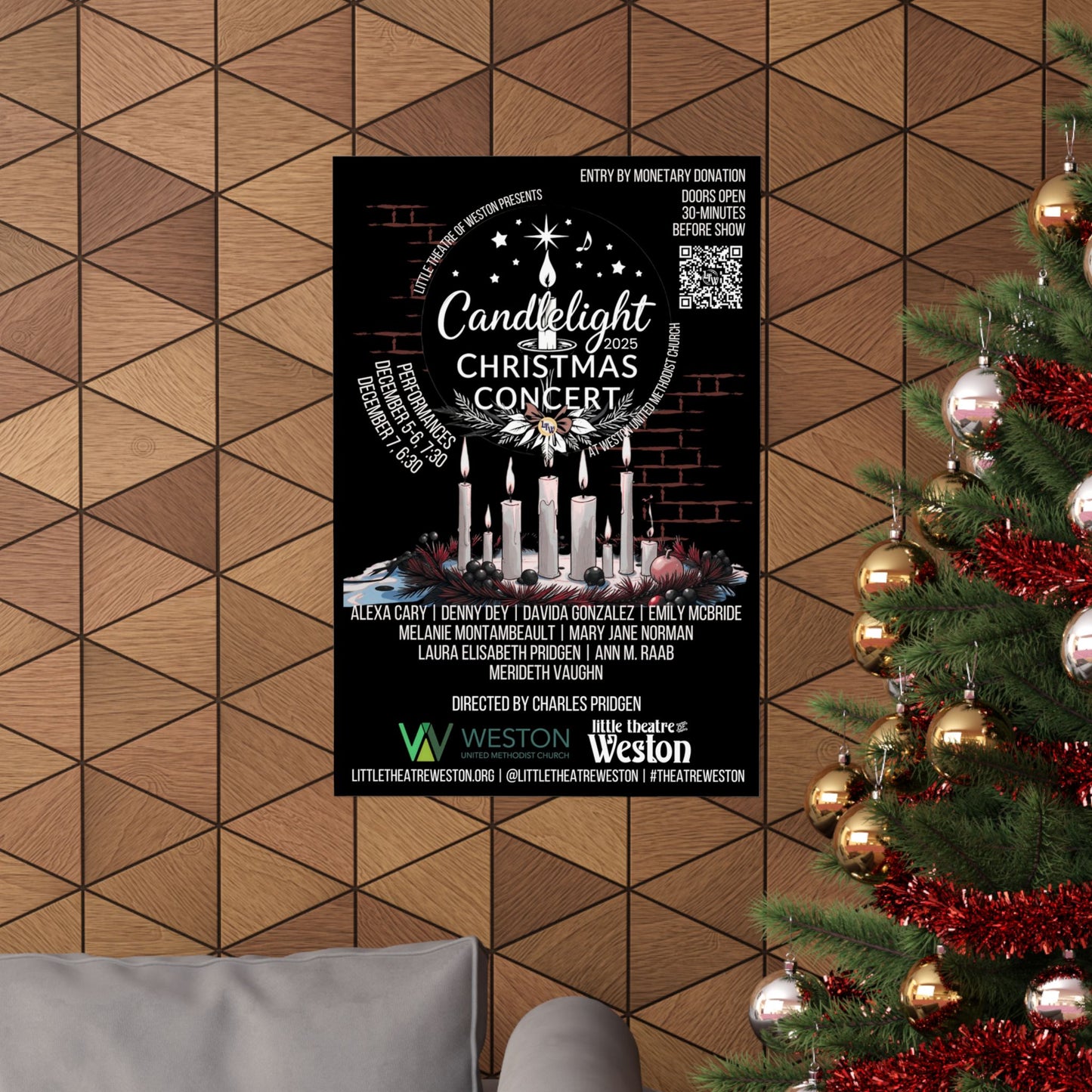 Candlelight Christmas Concert Poster