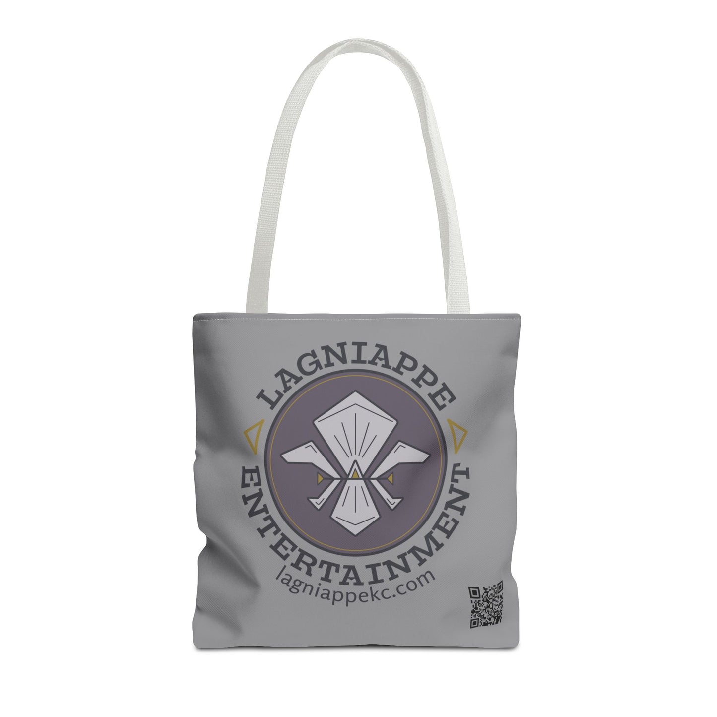 Lagniappe Entertainment Dark Color Logo Tote Bag