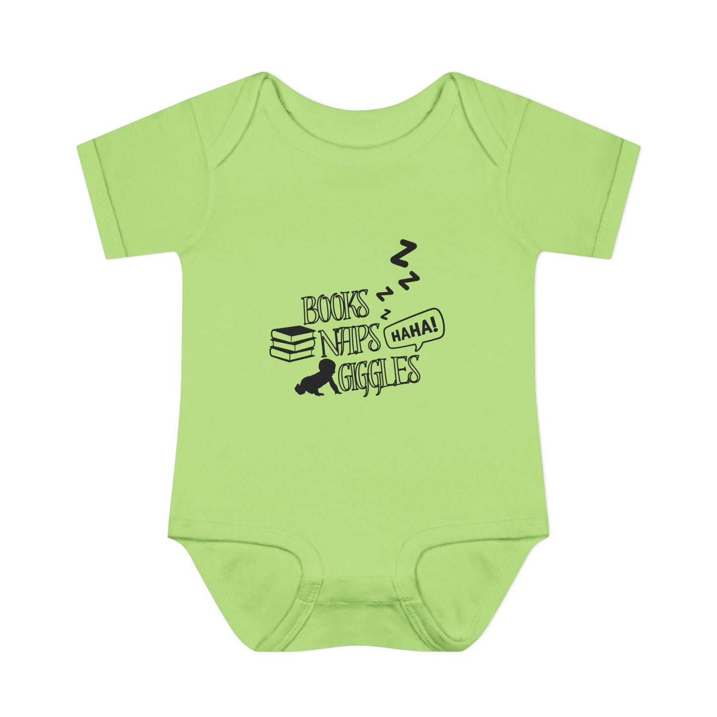 Books, Naps, Giggles Infant Onesie