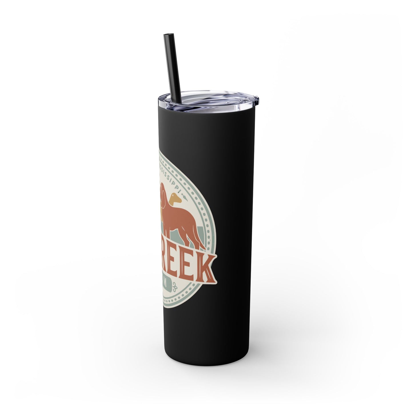 Big Creek Farm Skinny Tumbler with Straw, 20oz