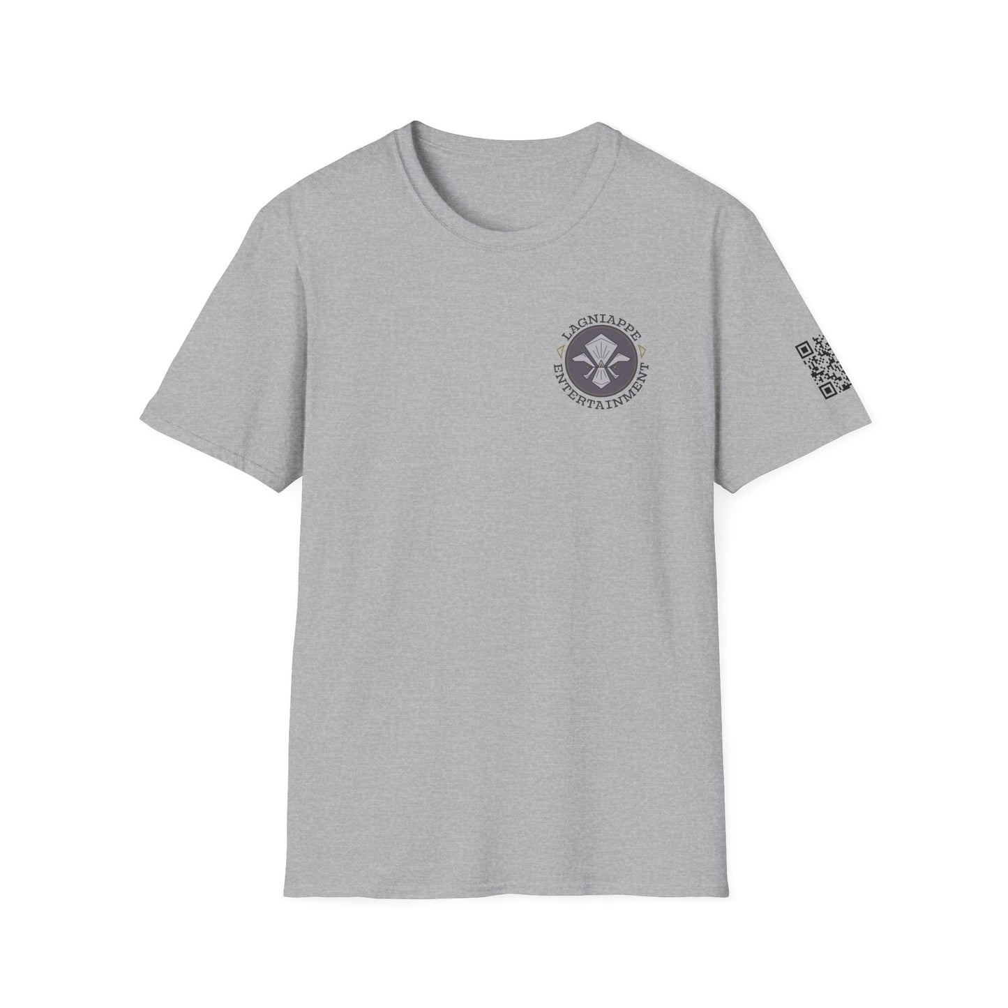 Lagniappe Entertainment Dark Color Logo - Unisex Jersey Tee, Casual Tee, Graphic T-Shirt, Unique Gift, Birthday Gift, Music Festival Apparel